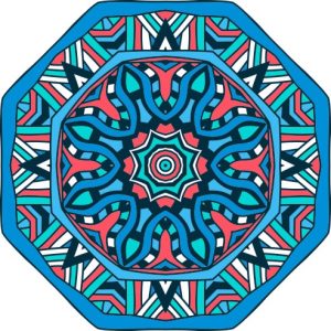 Vector Hoa Văn Cổ Điển, Mandala, Hoa Văn Tem Nhãn (219)