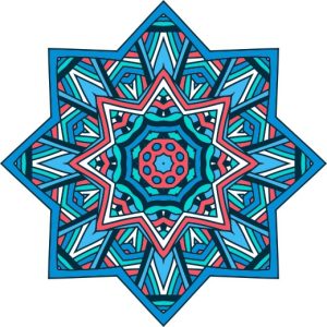 Vector Hoa Văn Cổ Điển, Mandala, Hoa Văn Tem Nhãn (225)