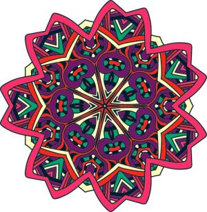 Vector Hoa Văn Cổ Điển, Mandala, Hoa Văn Tem Nhãn (226)