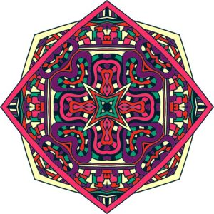 Vector Hoa Văn Cổ Điển, Mandala, Hoa Văn Tem Nhãn (227)