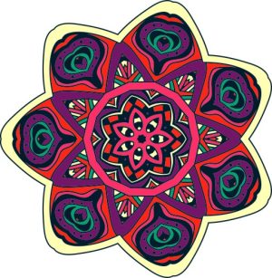 Vector Hoa Văn Cổ Điển, Mandala, Hoa Văn Tem Nhãn (229)