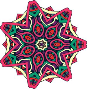 Vector Hoa Văn Cổ Điển, Mandala, Hoa Văn Tem Nhãn (230)