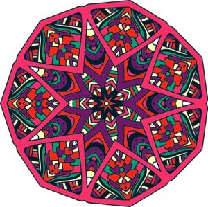 Vector Hoa Văn Cổ Điển, Mandala, Hoa Văn Tem Nhãn (231)