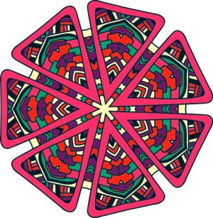 Vector Hoa Văn Cổ Điển, Mandala, Hoa Văn Tem Nhãn (232)