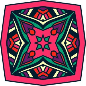 Vector Hoa Văn Cổ Điển, Mandala, Hoa Văn Tem Nhãn (233)