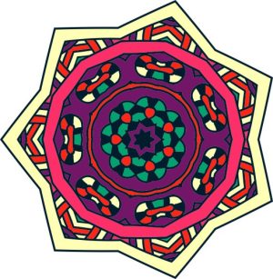 Vector Hoa Văn Cổ Điển, Mandala, Hoa Văn Tem Nhãn (234)