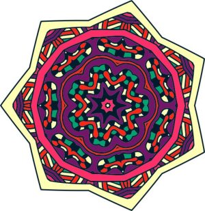 Vector Hoa Văn Cổ Điển, Mandala, Hoa Văn Tem Nhãn (236)