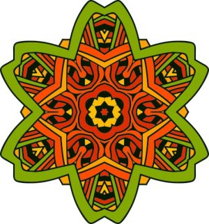 Vector Hoa Văn Cổ Điển, Mandala, Hoa Văn Tem Nhãn (243)