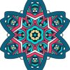 Vector Hoa Văn Cổ Điển, Mandala, Hoa Văn Tem Nhãn (252)