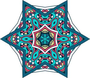 Vector Hoa Văn Cổ Điển, Mandala, Hoa Văn Tem Nhãn (254)