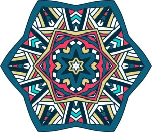Vector Hoa Văn Cổ Điển, Mandala, Hoa Văn Tem Nhãn (255)