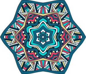 Vector Hoa Văn Cổ Điển, Mandala, Hoa Văn Tem Nhãn (256)