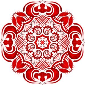 Vector Hoa Văn Cổ Điển, Mandala, Hoa Văn Tem Nhãn (261)