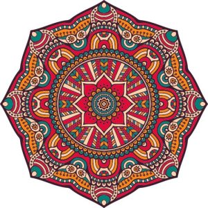 Vector Hoa Văn Cổ Điển, Mandala, Hoa Văn Tem Nhãn (264)