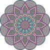 Vector Hoa Văn Cổ Điển, Mandala, Hoa Văn Tem Nhãn (265)