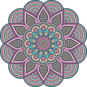 Vector Hoa Văn Cổ Điển, Mandala, Hoa Văn Tem Nhãn (265)