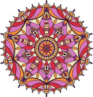 Vector Hoa Văn Cổ Điển, Mandala, Hoa Văn Tem Nhãn (266)