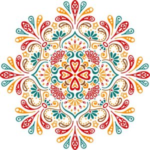 Vector Hoa Văn Cổ Điển, Mandala, Hoa Văn Tem Nhãn (270)