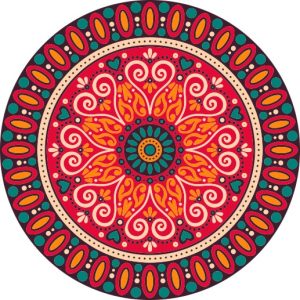 Vector Hoa Văn Cổ Điển, Mandala, Hoa Văn Tem Nhãn (271)