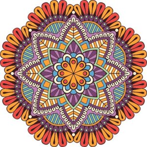 Vector Hoa Văn Cổ Điển, Mandala, Hoa Văn Tem Nhãn (272)