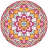 Vector Hoa Văn Cổ Điển, Mandala, Hoa Văn Tem Nhãn (280)
