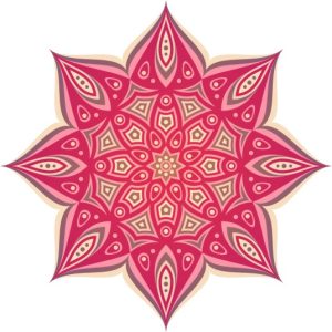 Vector Hoa Văn Cổ Điển, Mandala, Hoa Văn Tem Nhãn (282)
