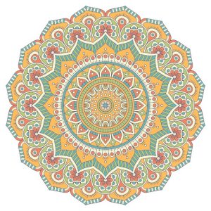 Vector Hoa Văn Cổ Điển, Mandala, Hoa Văn Tem Nhãn (284)