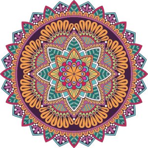Vector Hoa Văn Cổ Điển, Mandala, Hoa Văn Tem Nhãn (286)