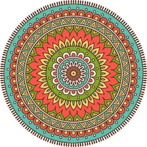 Vector Hoa Văn Cổ Điển, Mandala, Hoa Văn Tem Nhãn (287)