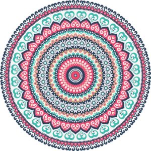 Vector Hoa Văn Cổ Điển, Mandala, Hoa Văn Tem Nhãn (289)