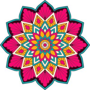 Vector Hoa Văn Cổ Điển, Mandala, Hoa Văn Tem Nhãn (290)