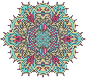 Vector Hoa Văn Cổ Điển, Mandala, Hoa Văn Tem Nhãn (293)