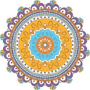 Vector Hoa Văn Cổ Điển, Mandala, Hoa Văn Tem Nhãn (298)