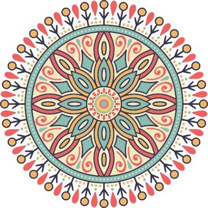Vector Hoa Văn Cổ Điển, Mandala, Hoa Văn Tem Nhãn (301)
