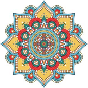 Vector Hoa Văn Cổ Điển, Mandala, Hoa Văn Tem Nhãn (303)