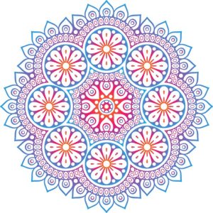 Vector Hoa Văn Cổ Điển, Mandala, Hoa Văn Tem Nhãn (304)