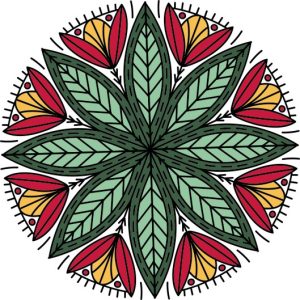 Vector Hoa Văn Cổ Điển, Mandala, Hoa Văn Tem Nhãn (307)