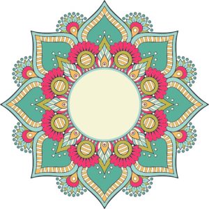 Vector Hoa Văn Cổ Điển, Mandala, Hoa Văn Tem Nhãn (308)