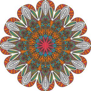 Vector Hoa Văn Cổ Điển, Mandala, Hoa Văn Tem Nhãn (309)
