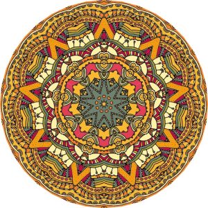 Vector Hoa Văn Cổ Điển, Mandala, Hoa Văn Tem Nhãn (310)