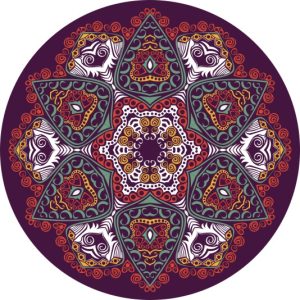Vector Hoa Văn Cổ Điển, Mandala, Hoa Văn Tem Nhãn (317)