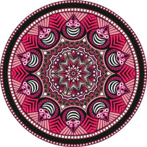 Vector Hoa Văn Cổ Điển, Mandala, Hoa Văn Tem Nhãn (319)