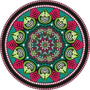 Vector Hoa Văn Cổ Điển, Mandala, Hoa Văn Tem Nhãn (321)