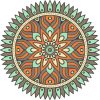 Vector Hoa Văn Cổ Điển, Mandala, Hoa Văn Tem Nhãn (324)