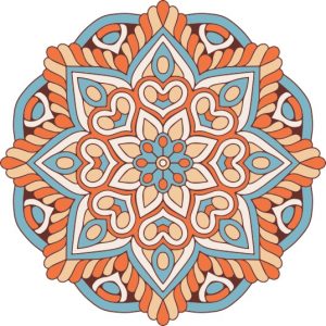 Vector Hoa Văn Cổ Điển, Mandala, Hoa Văn Tem Nhãn (325)