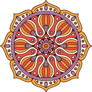 Vector Hoa Văn Cổ Điển, Mandala, Hoa Văn Tem Nhãn (327)