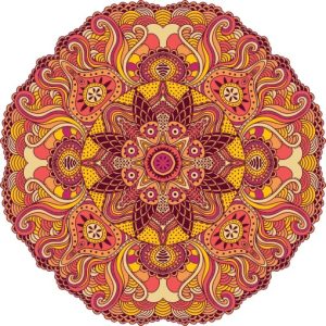 Vector Hoa Văn Cổ Điển, Mandala, Hoa Văn Tem Nhãn (343)