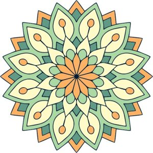 Vector Hoa Văn Cổ Điển, Mandala, Hoa Văn Tem Nhãn (344)