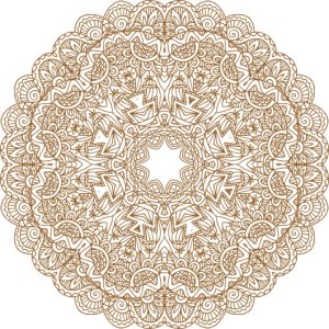 Vector Hoa Văn Cổ Điển, Mandala, Hoa Văn Tem Nhãn (347)
