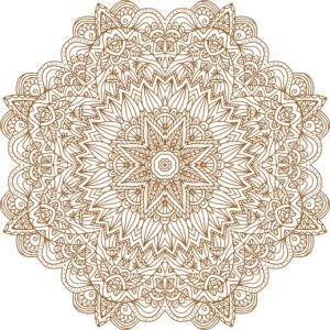 Vector Hoa Văn Cổ Điển, Mandala, Hoa Văn Tem Nhãn (348)